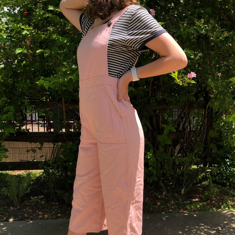 🌿Dip baby pink overalls
